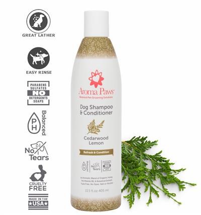 Cedarwood Lemon Dog Shampoo & Conditioner in One (13.5 oz)- CASE OF 12