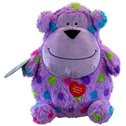 Hero Chuckles Bellies Plush Polka-Dotted Monkey with 3-in-1 Squeaker