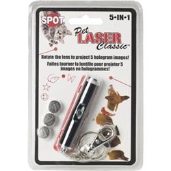 Spot Laser Classic 5-in-1 Dog Toy Silver 1ea/One Size