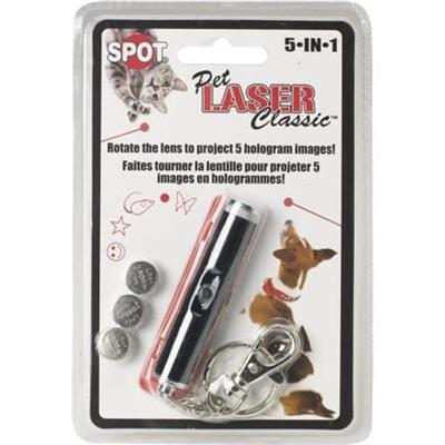 Spot Laser Classic 5-in-1 Dog Toy Silver 1ea/One Size