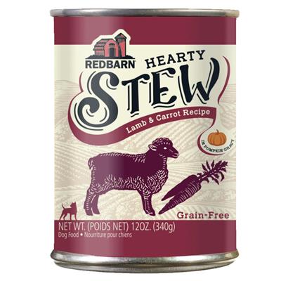 Redbarn Pet Products Hearty Stew All Life Stages Canned Dog Food Lamb & Carrot, 12oz. (Case of 12)