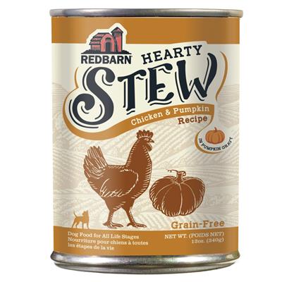 Redbarn Pet Products Hearty Stew All Life Stages Canned Dog Food Chicken & Pumpkin, 12oz. (Case of 12)