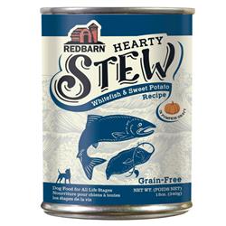 Redbarn Pet Products Hearty Stew All Life Stages Canned Dog Food Whitefish & Sweet Potato, 12oz. (Case of 12)