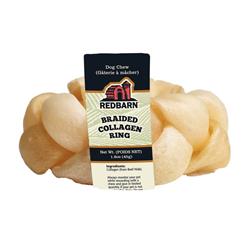 Redbarn Pet Products Collagen Braided Ring Dog Treat 15ea/15 ct