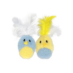 MULTIPET Feather Bird w/ Catnip 2pk