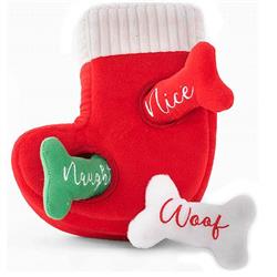ZIPPY PAWS Holiday Burrow - Naughty or Nice Stocking