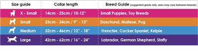 DOOG Neoprene Dog Collar NEON