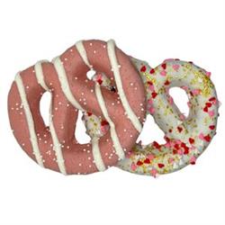 Sweetheart Pretzel 41925 Hand Decorated Molasses