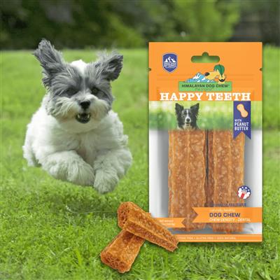 Himalayan Pet Supply Dental Chew Happy Teeth Peanut Butter