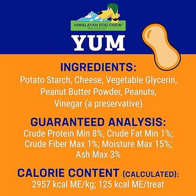 Himalayan Pet Supply yakyYum Cheese Treats  Peanut Butter