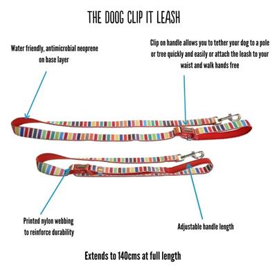DOOG Neoprene Dog Leash 'Clip It' X-Large BRUISER