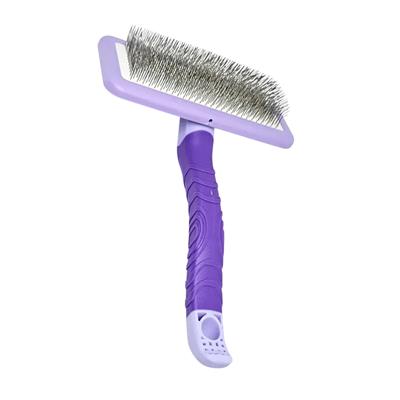 Fluff Large Plastic Handle Slicker Brush Purple by Zolitta