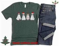 Christmas Shirt | Holiday Shirt | People Shirt | Printed Tshirt | Dog Lover Gift | HOLIDAY GHOSTS TEE