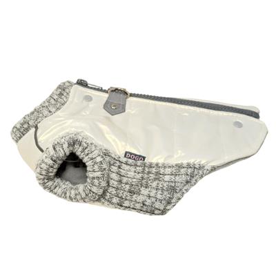 Runner Coat Metallic Pearl White