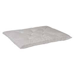Taupe Herringbone Microvelvet Tufted Cushion