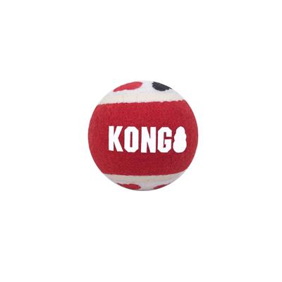 KONG® Signature Balls Dog Fetch Toy Assorted Medium 4pk