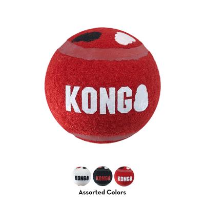 KONG® Signature Sport Balls Dog Fetch Toy Large 2pk