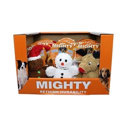 Mighty® Microfiber Ball Gingerbread Man, Snowman & Reindeer PDQ - 15 Units