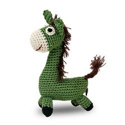 Crochet Squeaker Toy - Donkey