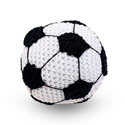 Crochet Squeaker Toy - Soccer