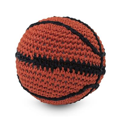 Crochet Squeaker Toy - Basketball