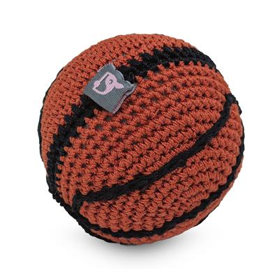 Crochet Squeaker Toy - Basketball