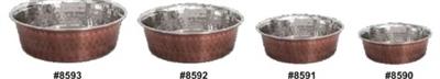 Decorative Metal Dog Bowl (Medium)
