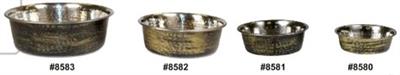 Decorative Metal Dog Bowl (Medium)