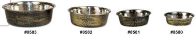 Decorative Metal Dog Bowl (XL)