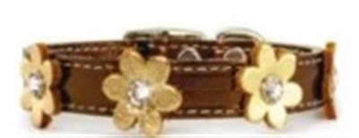 Flower Power Metallic Collar with Metallic Flowers