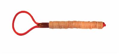 Throw & Tug Leather & Rope Interactive Dog Throw