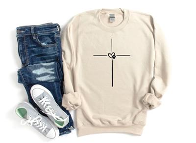 People Sweatshirt | Unisex Crew Neck | Crewneck Sweatshirt | Dog Lover Shirt | CROSS with PAW