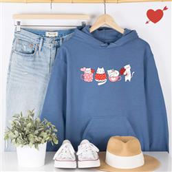 Valentine Shirt | Sweatshirt | Cat Lover Gift | Crewneck Sweatshirt | Hoodie | VALENTINES DAY CATS