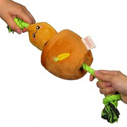 Carrot Treat-and-Tug Dog Toy