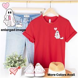 Valentine Shirt | People Shirts | Printed Tshirt | Human Dog Gear | Valentines Day Boo Pocket