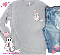 Valentine Shirt | People Shirts | Printed Tshirt | Human Dog Gear | Dog Lover | Long Sleeve | VALENTINE BOO