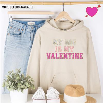 Valentine Shirt | Sweatshirt | Dog Lover Gift | Crewneck Sweatshirt | Hoodie | MY DOG IS MY VALENTINE