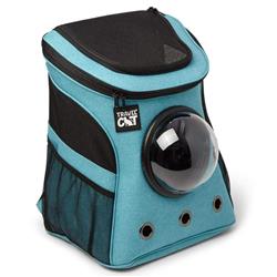 "The Fat Cat" Cat Backpack in Aqua - For Larger Cats