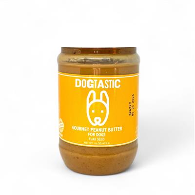 Dogtastic Gourmet Peanut Butter for Dogs - Flax Seed - 25% off