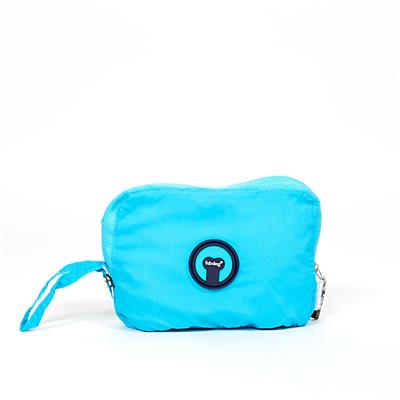 Light Blue Pocket Fold Up Raincoat