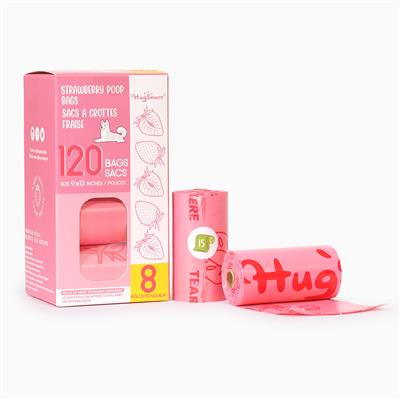 Poop  Bag — Strawberry Poop Bags 8pack