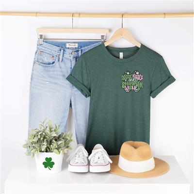 St. Patrick's Shirt | People Shirts | Printed Tshirt | Human Dog Gear | Unisex | SHAMROCK Pocket