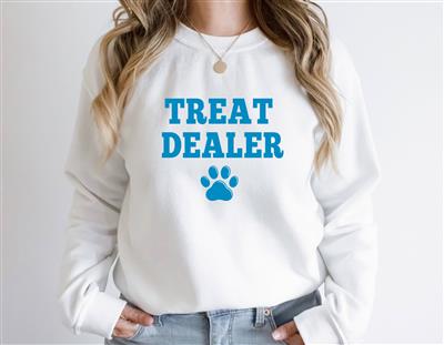 People Sweatshirt | Unisex Crew Neck | Crewneck Sweatshirt | Dog Lover Shirt | TREAT DEALER PAW