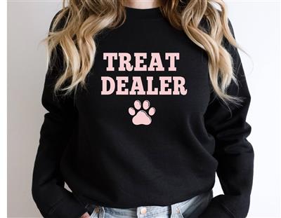 People Sweatshirt | Unisex Crew Neck | Crewneck Sweatshirt | Dog Lover Shirt | TREAT DEALER PAW