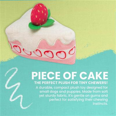 Piece of Cake Plush Dog Toy