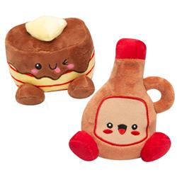 Cakes and Syrup 2 Pack Plush Dog Toy