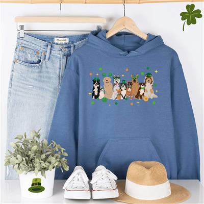 ST Patricks Shirt | Sweatshirt | Dog Lover Gift | Crewneck Sweatshirt | Hoodie | ST. PATRICKS DOGS