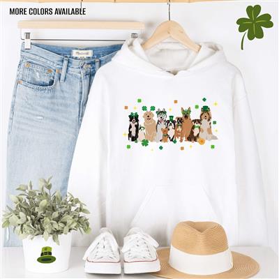 ST Patricks Shirt | Sweatshirt | Dog Lover Gift | Crewneck Sweatshirt | Hoodie | ST. PATRICKS DOGS