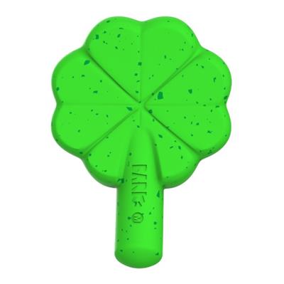 BARK Super Chewer Fur Leaf Clover St. Patrick's Day Dog Toy M