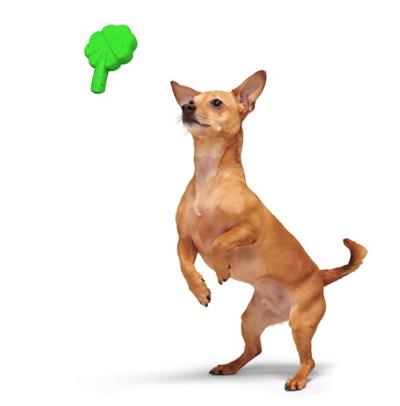 BARK Super Chewer Fur Leaf Clover St. Patrick's Day Dog Toy M